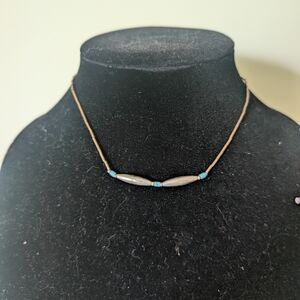 Elegant Blue and Silver Necklace